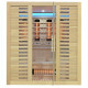Infraraudonųjų Spindulių Sauna AMO-RL4S XL Su Druskos Akmeniu 180x160x200cm Keturvietė