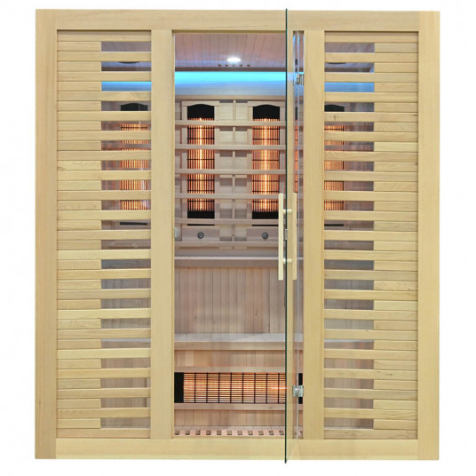 Infraraudonųjų Spindulių Sauna AMO-RL4S XL Su Druskos Akmeniu 180x160x200cm Keturvietė
