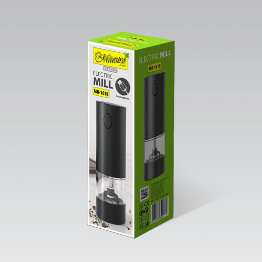 USB elektrinis prieskonių malūnėlis MAESTRO MR-1618