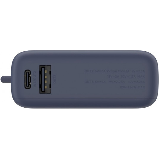 Išorinė baterija Xiaomi 33W Power Bank 10000 mAh USB-C with Integrated Cable Ice Blue
