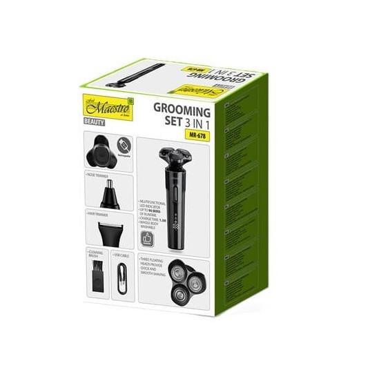 MAESTRO MR-678 3-in-1 USB skutimosi rinkinys
