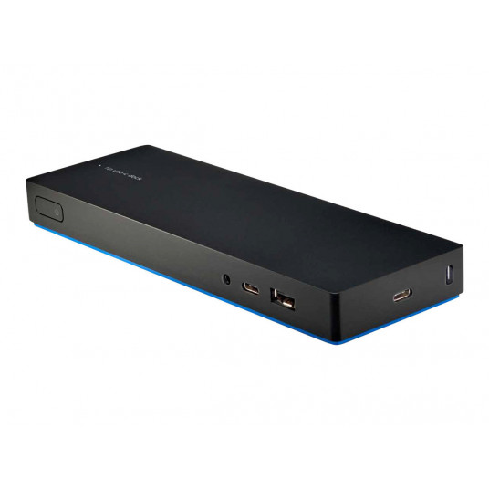 HP Elite USB-C Dock G4| 1 × USB 3.0|1 × USB-C| 3,5 mm Audio Jack|1 × Gigabit Ethernet|1 × HDMI 2.0|1 × DisplayPort|2 × Powered USB 3.0|1 × USB 2.0| Aunaujintas/Renew