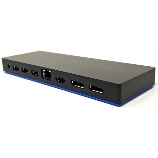 HP Elite USB-C Dock G4| 1 × USB 3.0|1 × USB-C| 3,5 mm Audio Jack|1 × Gigabit Ethernet|1 × HDMI 2.0|1 × DisplayPort|2 × Powered USB 3.0|1 × USB 2.0| Aunaujintas/Renew