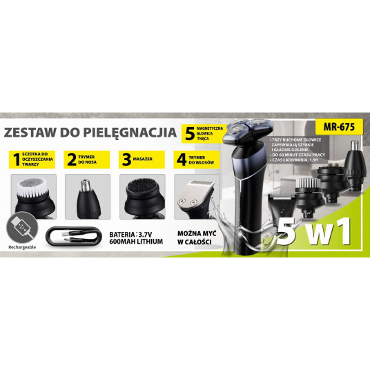 5-in-1 USB skutimosi rinkinys MAESTRO MR-675