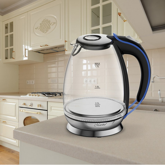 Maestro MR-054 Elektrinis virdulys su apšvietimu, stiklinis, 1,7 l