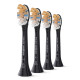 Dantų šepetėlio galvutė Philips HX9094/88, juoda, 4 vnt.