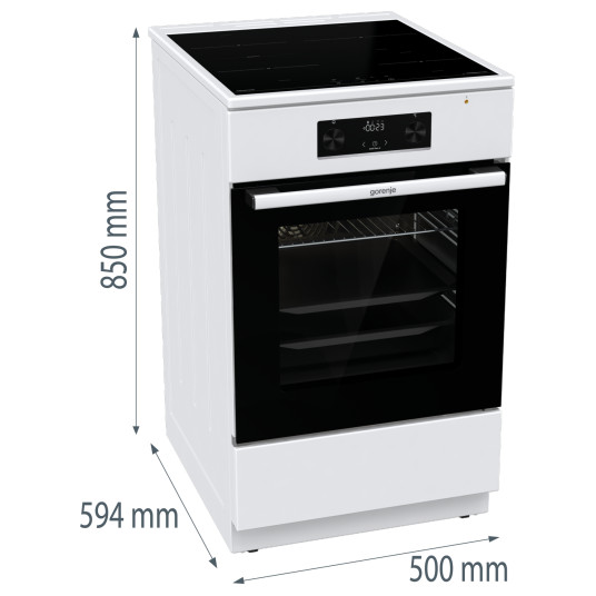 Indukcinė viryklė su elektrine orkaite Gorenje GEIT5C60WPG