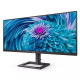 Philips E-line | 346E2LAE | 34 in | VA | WQHD 3440 x 1440 at 100 Hz | 300 cd/m² | HDMI, DisplayPort, USB-C | 65 Watt | Height, tilt | Speaker(s)