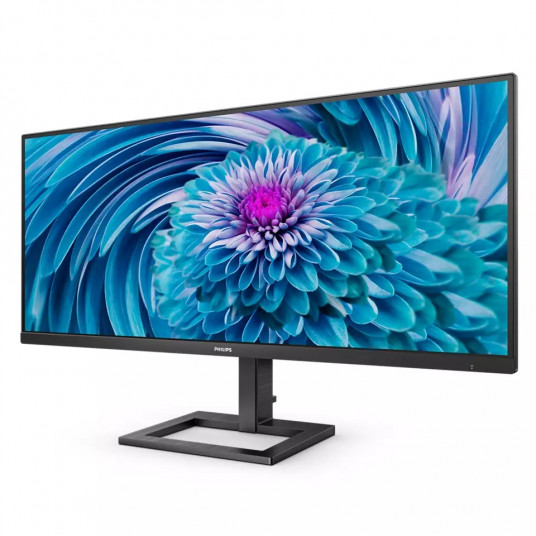 Philips E-line | 346E2LAE | 34 in | VA | WQHD 3440 x 1440 at 100 Hz | 300 cd/m² | HDMI, DisplayPort, USB-C | 65 Watt | Height, tilt | Speaker(s)