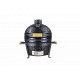 Kepsninė (Grilis) BIGGRILL Kamado Mini 16" juodas + daugiafunkcinė 2 zonų sistema + plieninis pelenų valymo įrankis + kepsninės uždangalas + keramikinis vištos laikiklis