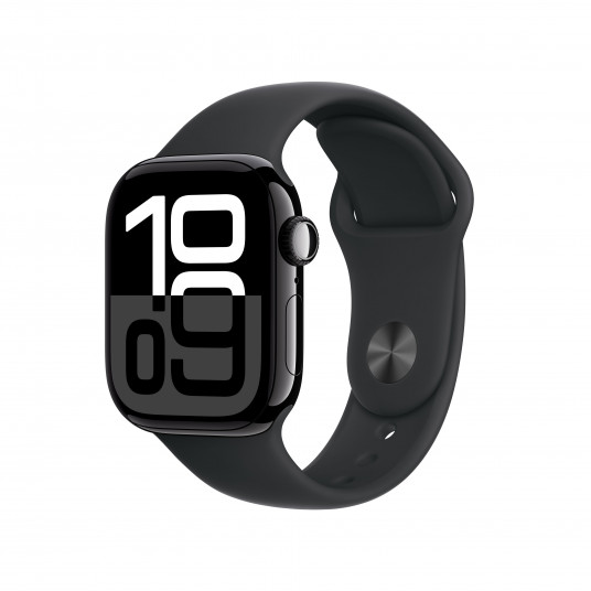 Išmanusis laikrodis Apple Watch Series 10 GPS 42mm Jet Black Aluminium Case with Black Sport Band - S/M