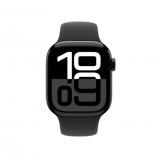 Išmanusis laikrodis Apple Watch Series 10 GPS 42mm Jet Black Aluminium Case with Black Sport Band - S/M
