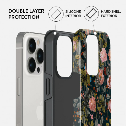 Dėklas Burga iPhone 15 Pro Bloomy Garden Tough