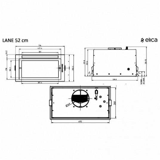 Gartraukis Elica LANE WH/A/52