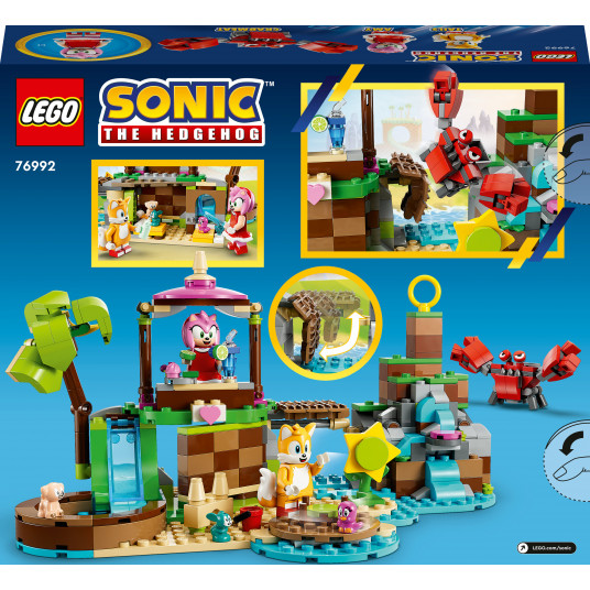 LEGO® 76992 Sonic the Hedgehog™ Amy gyvūnų gelbėjimo tarnybos sala