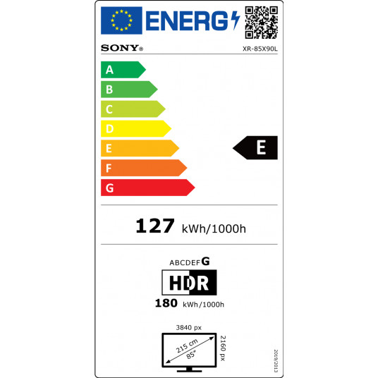 Televizorius Sony XR-85X90L LED 85" Smart