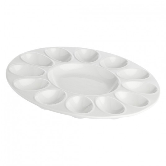 LA PORCELLANA BIANCA CONVIVIO Egg tray 26.5 cm