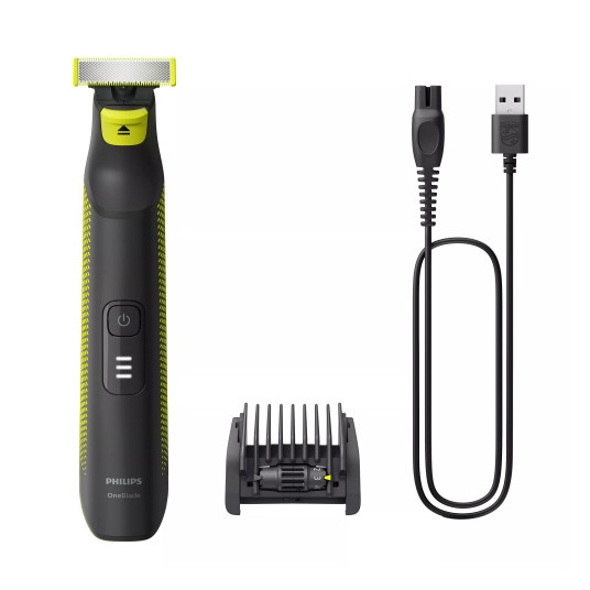 Philips OneBlade Pro QP6506/15 Plaukų skustuvas / kirpimo mašinėlė, Juoda/Žalia