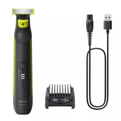 Philips OneBlade Pro QP6506/15 Plaukų skustuvas / kirpimo mašinėlė, Juoda/Žalia