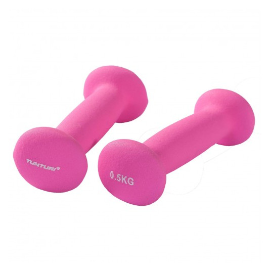 NEOPRENINIAI HANTELIAI TUNTURI 2 X 0,5KG