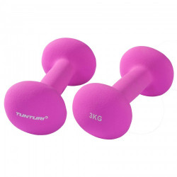 NEOPRENINIAI HANTELIAI TUNTURI 2 X 3 KG