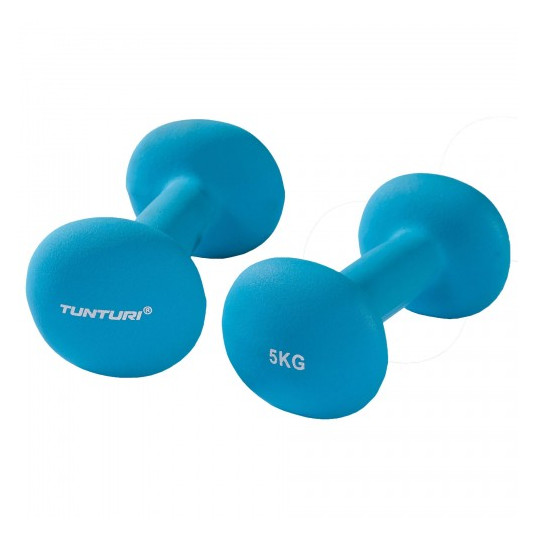 NEOPRENINIAI HANTELIAI TUNTURI 2 X 5 KG