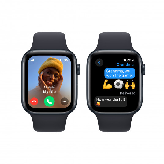 Išmanusis laikrodis Apple Watch SE GPS + Cellular 44mm Midnight Aluminium Case with Midnight Sport Band - M/L MRH83ET/A