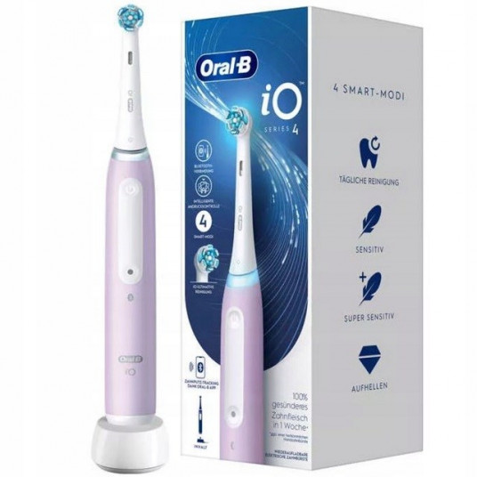 Braun Oral-b iO4 levandų spalvos elektrinis dantų šepetėlis