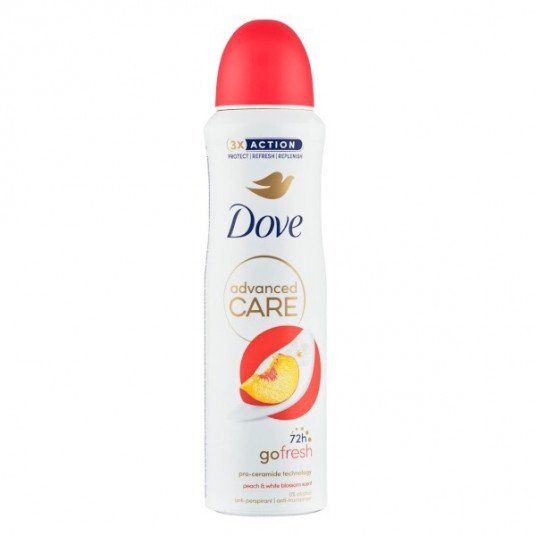 Dove - Deodorant spray Advanced Care Peach & White Blossom (Deodorant) 150 ml