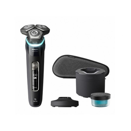 Philips SHAVER Series 9000 S9976/55 skustuvas vyrams Rotorinis skustuvas Apkarpymo mašinėlė Juoda