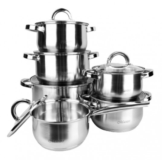 Maestro MR-2120 Puodų rinkinys iš 12 elementų
