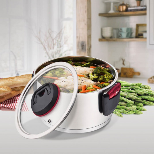 Puodas su sulankstoma rankena ir dangčiu MR-3530-20 3,2 l