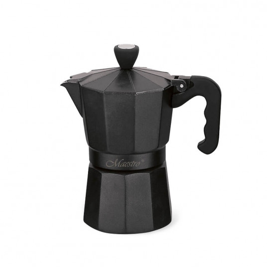Maestro 3 puodelių kavos aparatas MR-1666-3-BLACK juodas