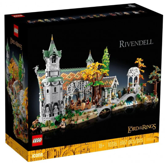 LEGO 10316 Žiedų valdovas Rivendell konstruktorius