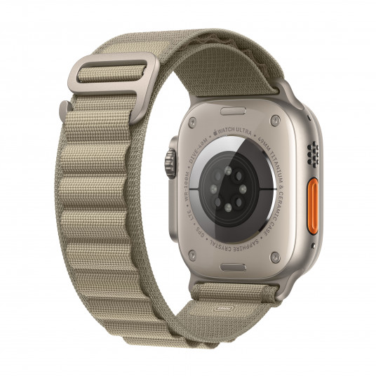 Išmanusis laikrodis Apple Watch Ultra 2 GPS + Cellular, 49mm Titanium Case with Olive Alpine Loop - Large MRF03UL/A