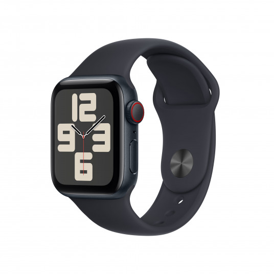 Išmanusis laikrodis Apple Watch SE GPS + Cellular 40mm Midnight Aluminium Case with Midnight Sport Band - M/L MRGA3ET/A