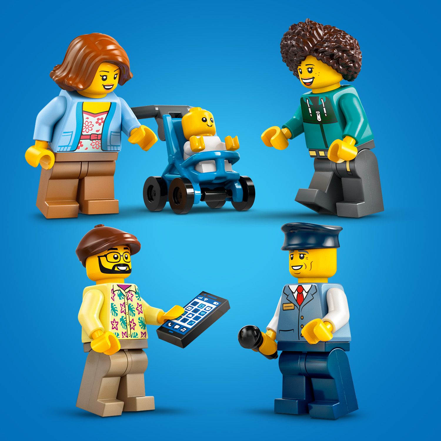 Komplektis on 5 minifiguuri