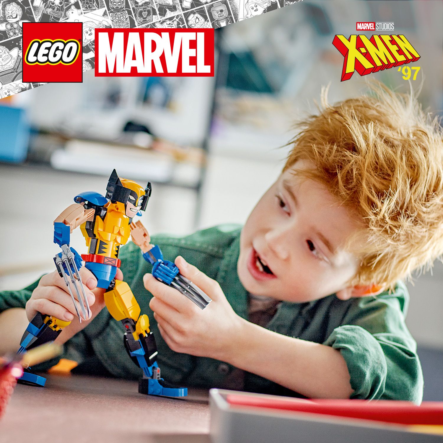 Täielikud liigendatud Wolverineʼi figuur