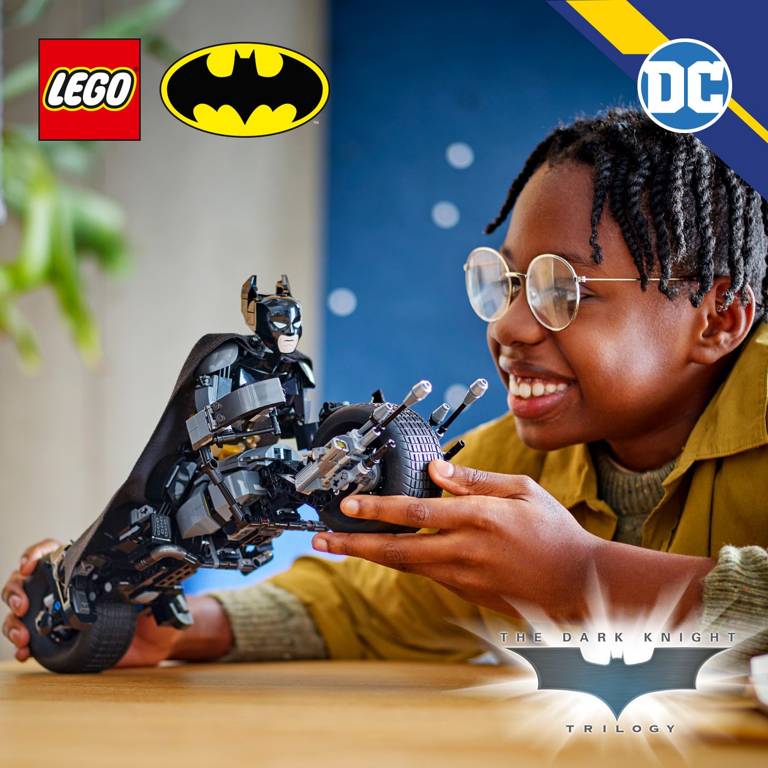 Batman™-i liigutatav tegevusfiguur ja mootorratas