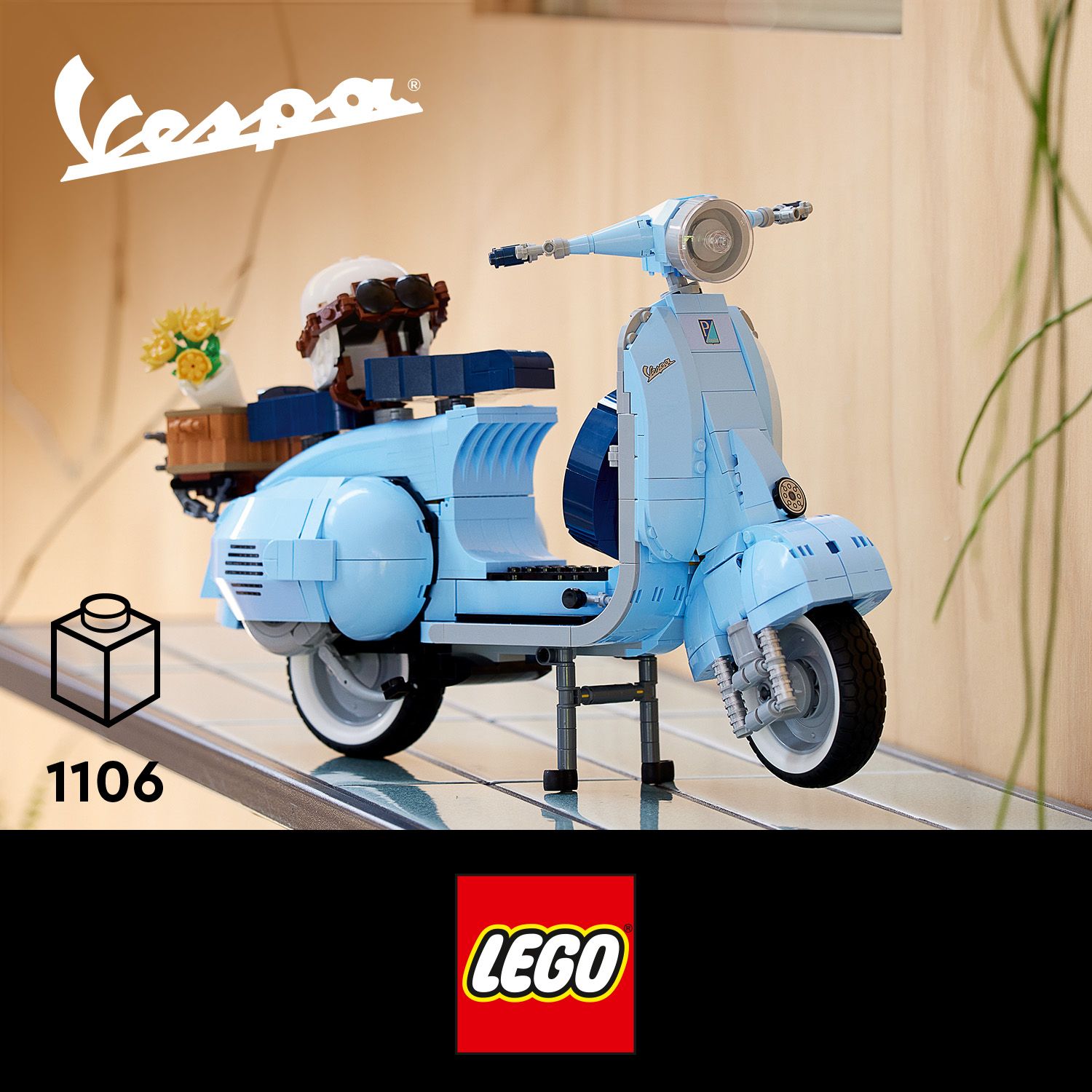 Sukonstruokite legendinę „Vespa“