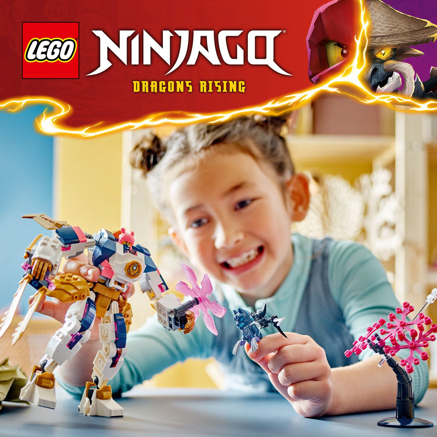 Šaunus pritaikomas NINJAGO® roboto rinkinys