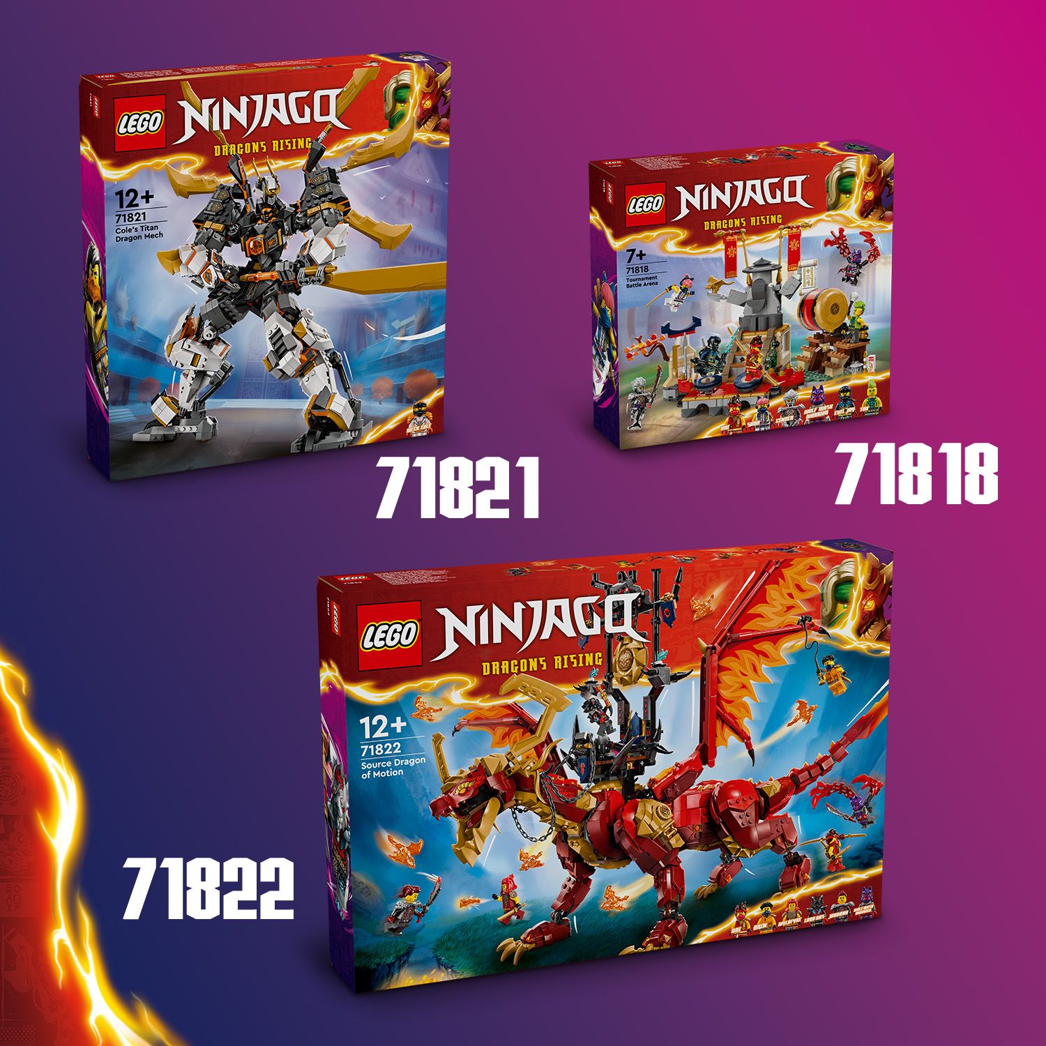 Dar daugiau LEGO® NINJAGO® rinkinių