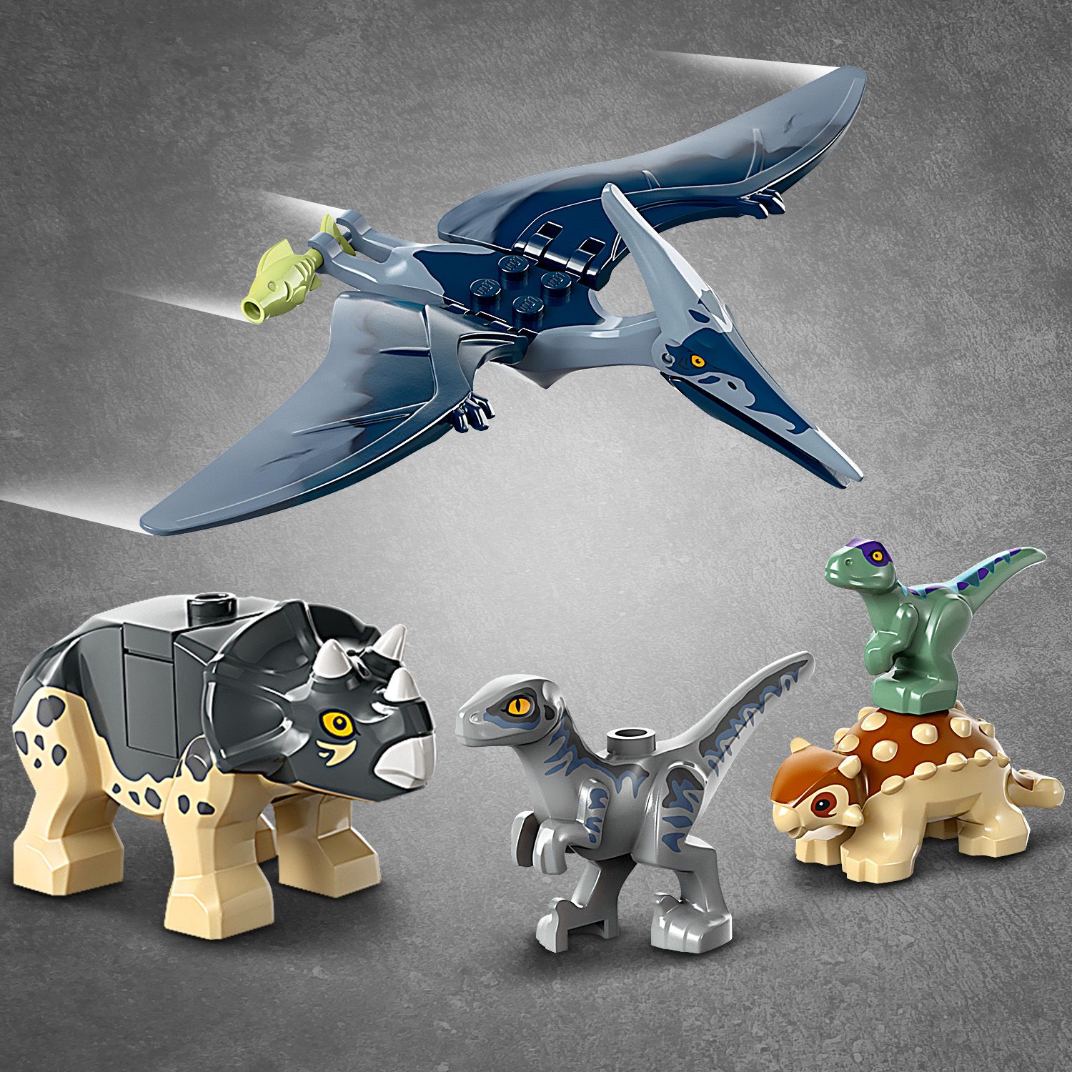 5 dinozauro figūrėlės
