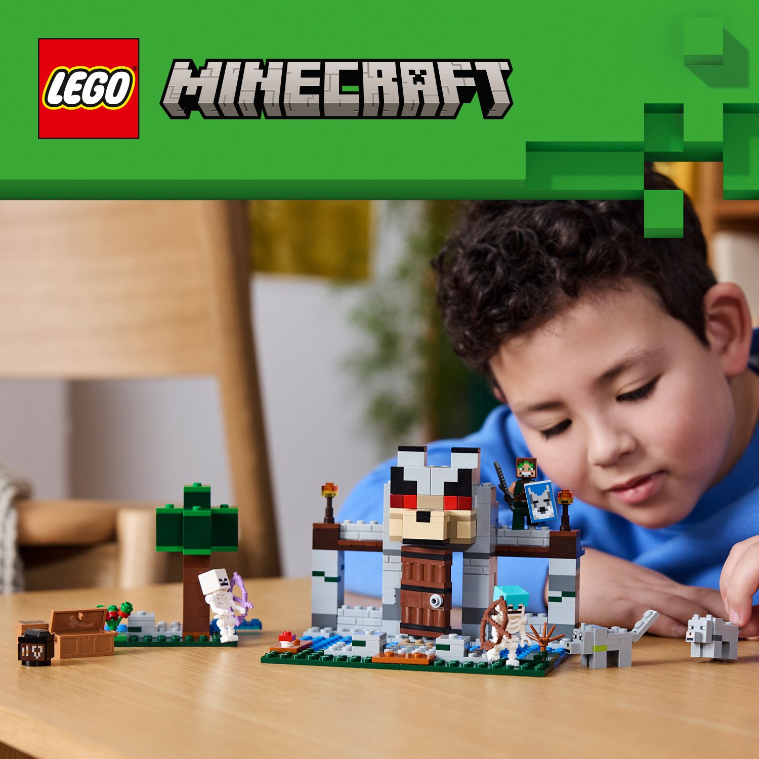 Cietokšņa rotaļu komplekts Minecraft® spēlētājiem