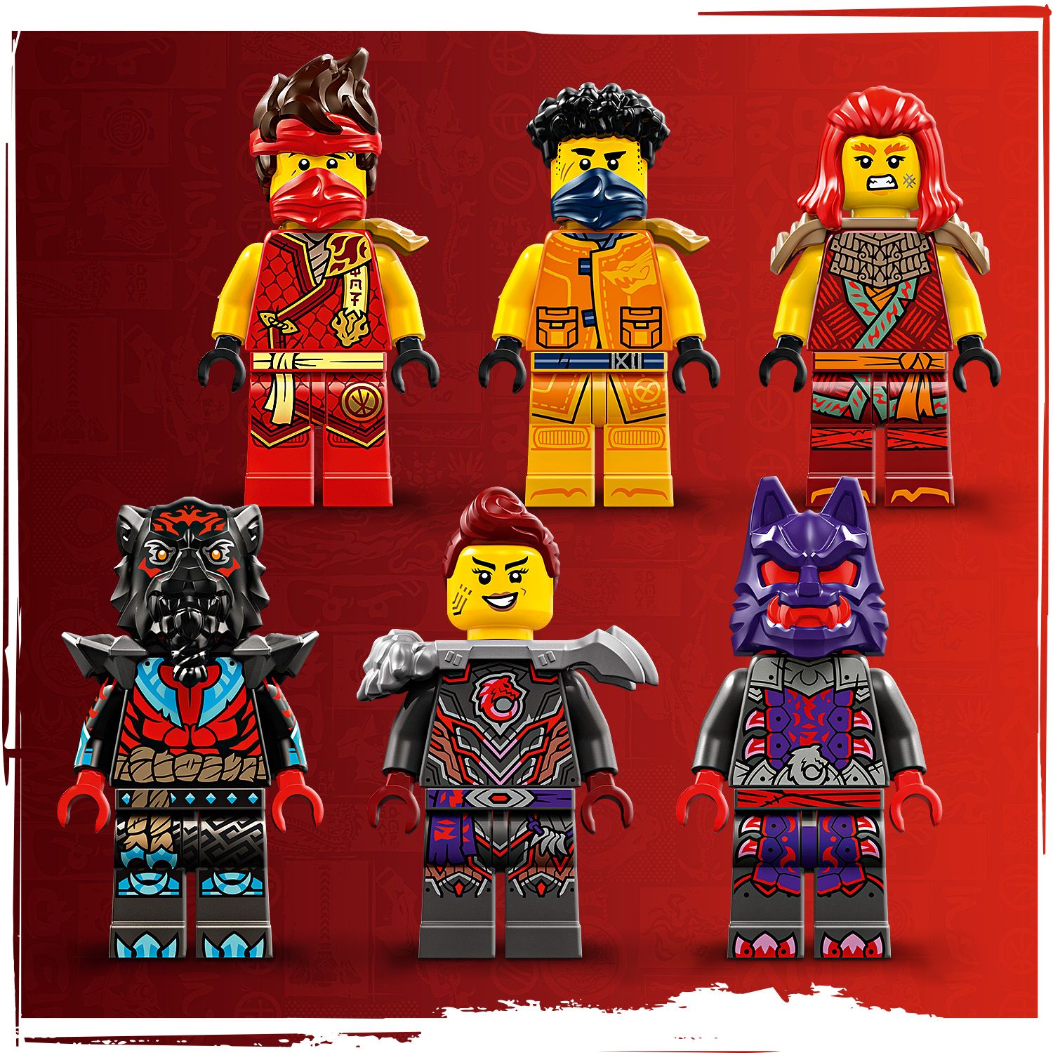 Sešas NINJAGO® minifigūras