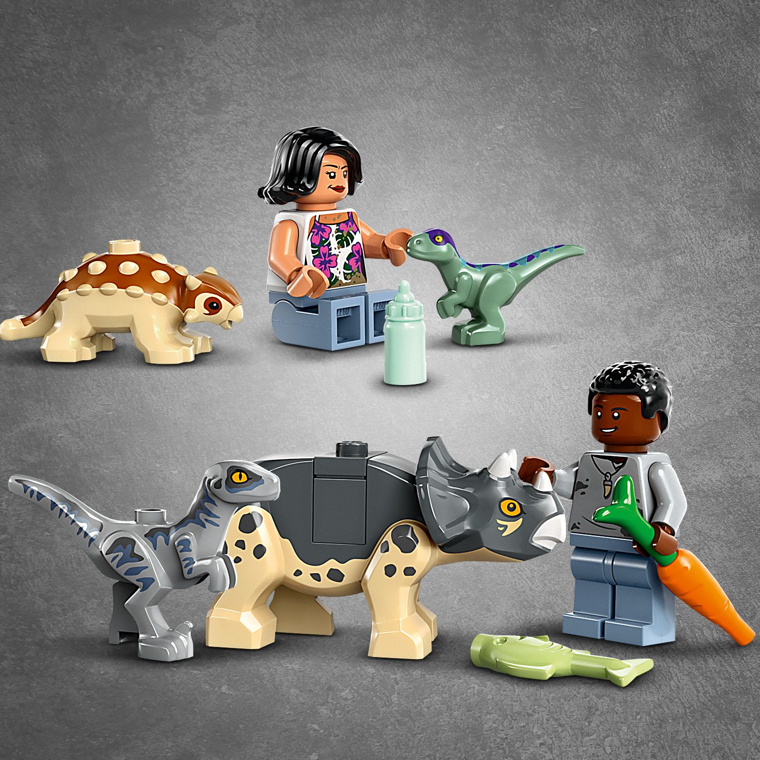 Divas minifigūras ar piederumiem
