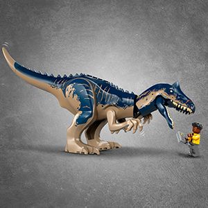 2 kustīgas dinozauru figūras